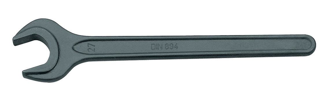 NORDWEST Einmaulschlüssel 894 SW 7 mm, Länge 78 mm, schwarz, DIN 894