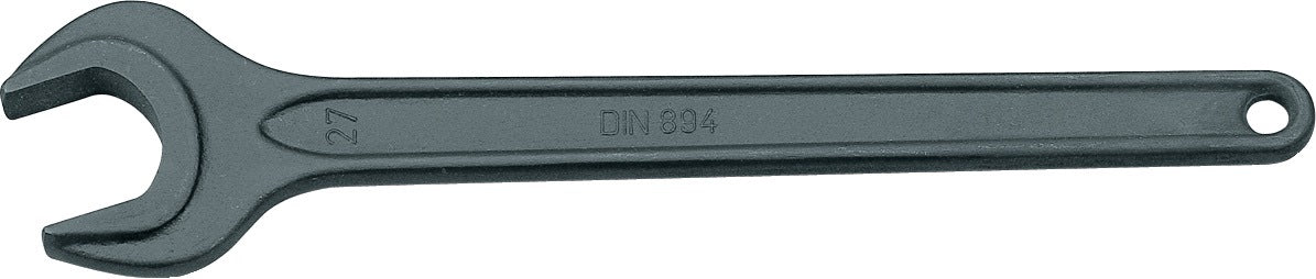GEDORE Einmaulschlüssel 894 SW 8 mm, Länge 94 mm, phosphatiert, ohne Aufhängeloch, DIN 894