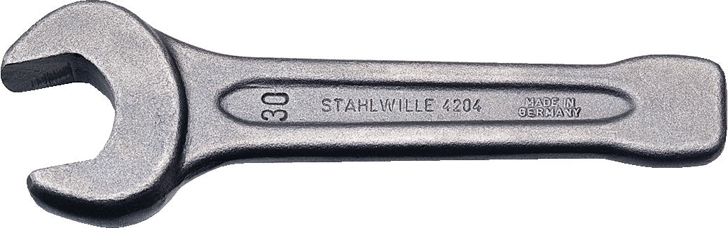 STAHLWILLE Schlagmaulschlüssel 4204 SW 27 mm – Chrom-Alloy-Stahl, Maulstellung 15°