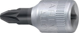 STAHLWILLE Steckschlüsseleinsatz 44 PZ 1/4 Zoll PZD 1 Länge 28 mm – Chrom-Alloy-Stahl