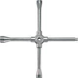 STAHLWILLE Kreuzschlüssel 35 C PKW 17x19x22x12,5 mm – Chrom-Alloy-Stahl, verchromt, 400 mm