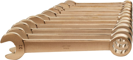 ENDRES TOOLS Ringmaulschlüsselsatz 11-teilig SW 10-32 mm funkenfrei Aluminium-Mehrstoff-Bronze