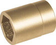 ENDRES TOOLS Steckschlüsseleinsatz 1/2 Zoll 6-kant SW 10 mm, Länge 40 mm, funkenfrei, Aluminium-Mehrstoff-Bronze