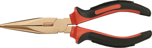 Telefonzange 180 mm funkenfrei von ENDRES TOOLS – Flachrundzange mit 2K-Hülle