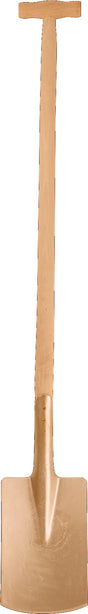 ENDRES TOOLS Spaten 260 x 170 mm mit T-Stiel – funkenfrei für sichere Arbeiten