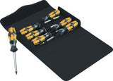 WERA Schraubendrehersatz 900/7 Set 1, 7-teilig, Schlitz/PH/TORX, Mehrkomponentengriff