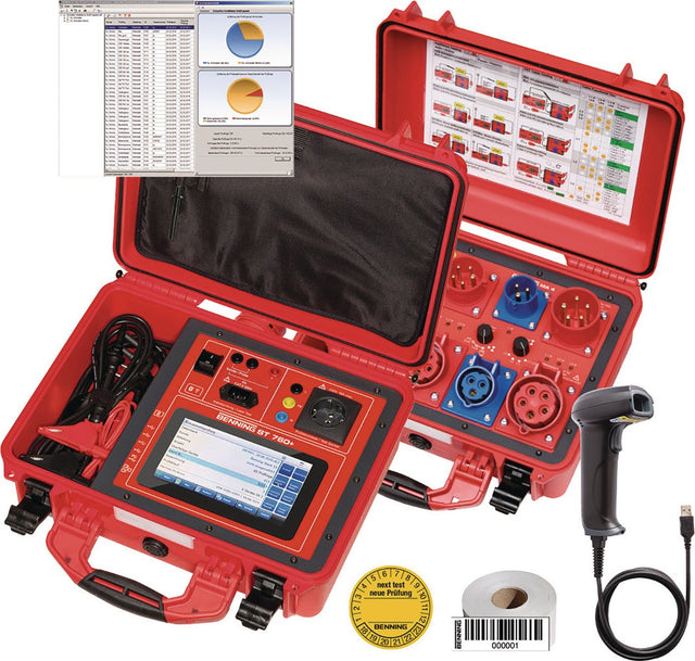 BENNING Gerätetester-Set ST 760+ SET mit MA 4 Messadapter, Software und Zubehör für normkonforme Prüfungen