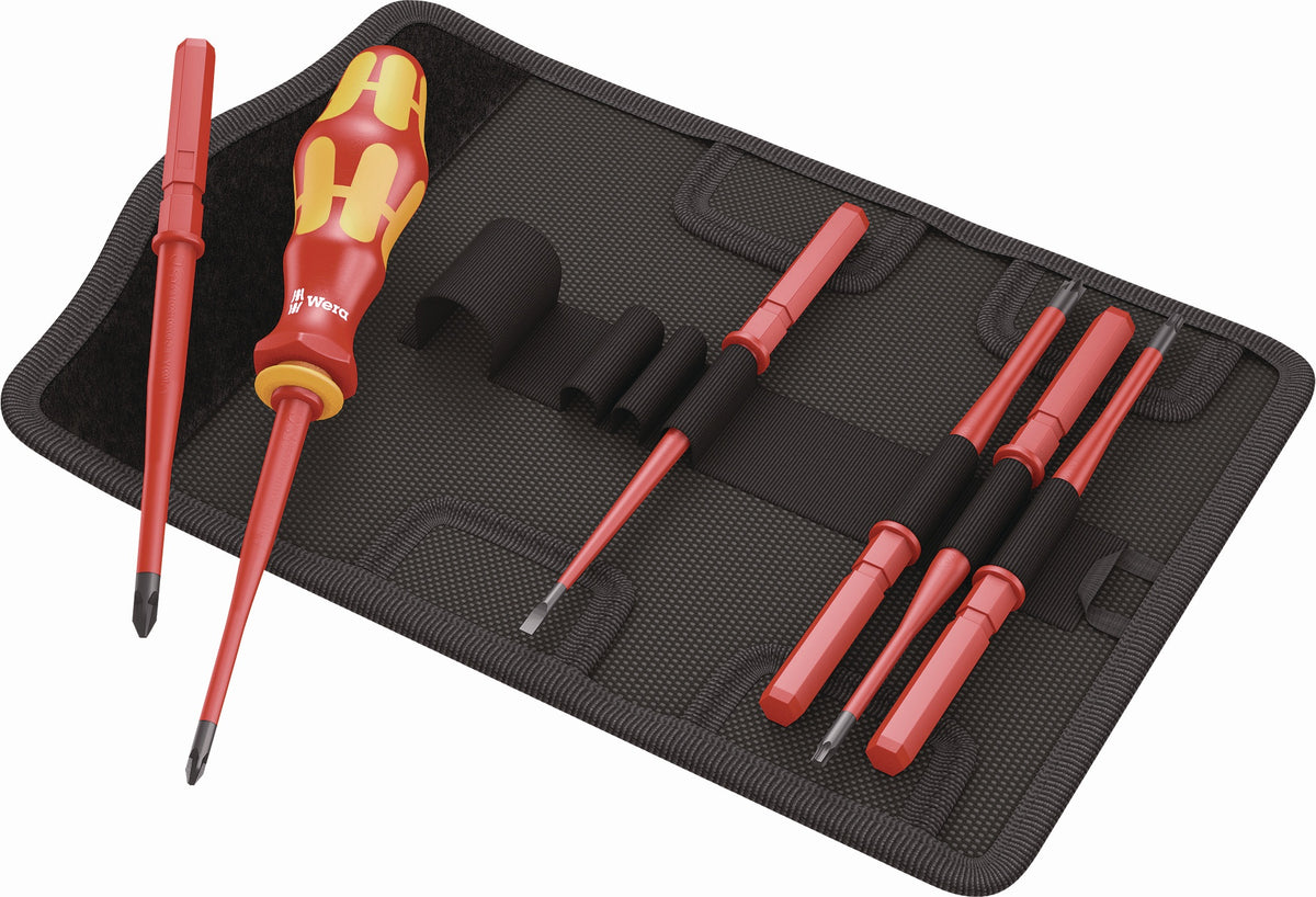 WERA Schraubendrehersatz KK VDE 7 extra slim 1 7-teilig Schlitz/PH/PZD/S/TX VDE