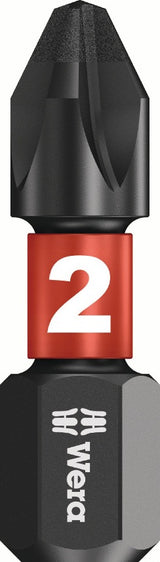 WERA Bitgroßpackung 1/4 Zoll PH 2 L.25mm DIN ISO 1173, Form C 6,3 – 20 Bits in Kunststoffbox