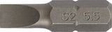 PROMAT Bit für Schlitzschrauben 5,5 mm, Länge 25 mm, 1/4 Zoll C6,3, S2-Stahl