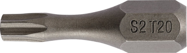 PROMAT Bit T20 Torsionszone 1/4 Zoll 25 mm S2-Stahl für Hand- und Maschinenbetrieb