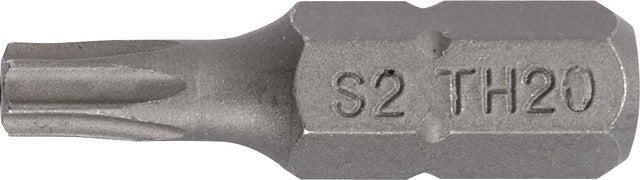 PROMAT Bit T7 mit Bohrung 1/4 Zoll 25 mm S2-Stahl für TORX-Schrauben