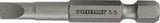 PROMAT Bit für Schlitzschrauben 5,5 mm, Länge 25 mm, 1/4 Zoll C6,3, S2-Stahl