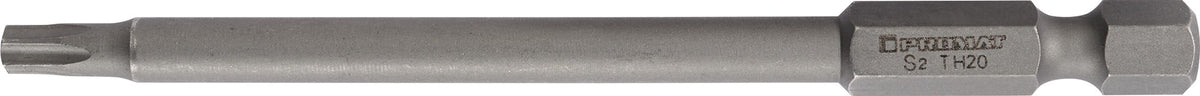 PROMAT Bit T7 mit Bohrung 1/4 Zoll 25 mm S2-Stahl für TORX-Schrauben