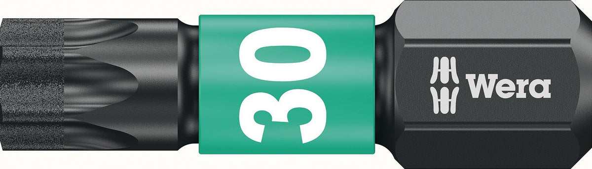 WERA Bit 851/1 IMP DC PH2, 25 mm, 1/4 Zoll C6,3 Impaktor, diamantbeschichtet, 10er Box