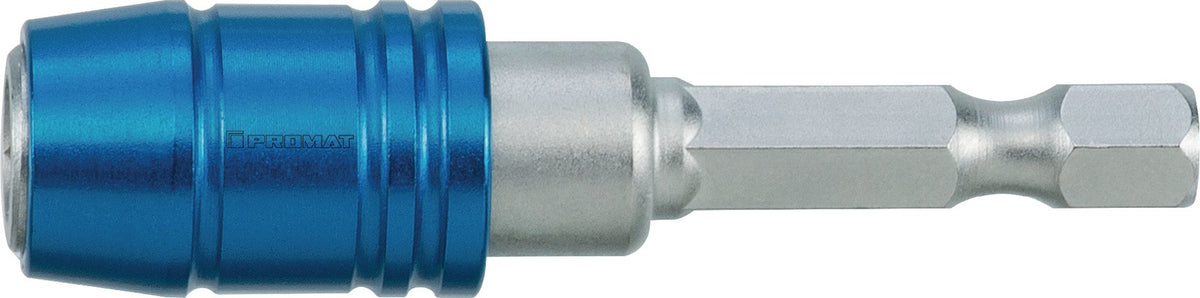 PROMAT Bithalter 1/4 Zoll Schnellwechselfutter 65 mm für C 6,3 + E 6,3 Bits