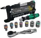 WERA Tool-Check 1 Bit- und Steckschlüsselset 38-teilig – Schlitz, PH, PZD, TORX, Knarre, 7 Nüsse