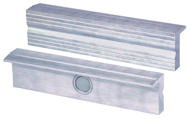 HEUER Schraubstockschutzbacke TYP N Rillenprofil Aluminium für 100 mm Backenbreite