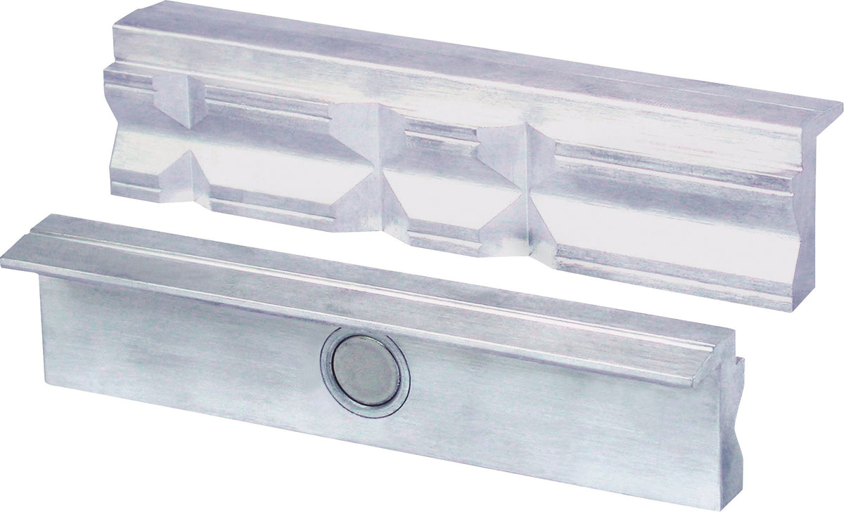 HEUER Rohr-/Schutzbackenset 8-teilig für 120 mm Backenbreite aus Aluminium inkl. Tasche