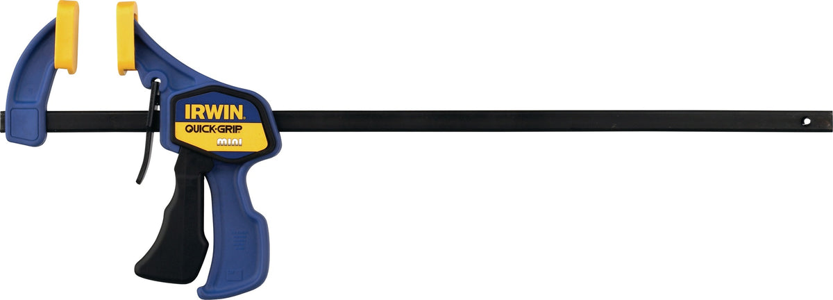 IRWIN Einhandzwinge Mini 150 mm Spannweite, 62 mm Ausladung mit Schnelllösehebel