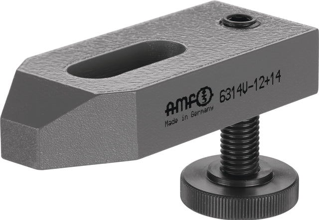 AMF Spanneisen Nr. 6314V für T-Nut 12 + 14 mm – Spannhöhe 10–47 mm, Vergütungsstahl