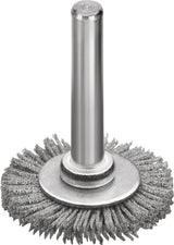 LESSMANN Rundbürste Ø 30 mm mit 6 mm Schaft – SiC Schleifborsten Körnung 120 für Edelstahl & Aluminium
