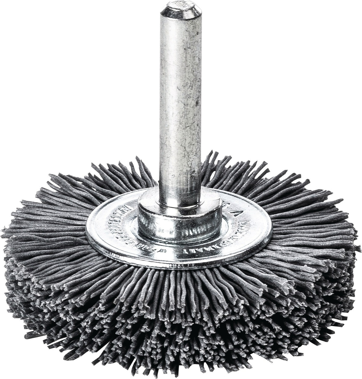 LESSMANN Rundbürste Ø 30 mm mit 6 mm Schaft – SiC Schleifborsten Körnung 120 für Edelstahl & Aluminium