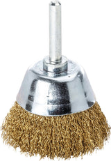 LESSMANN Flächenbürste Ø 50 mm, Schaft 6 mm, gewellter Draht, 0,3 mm, 10.500 min-¹