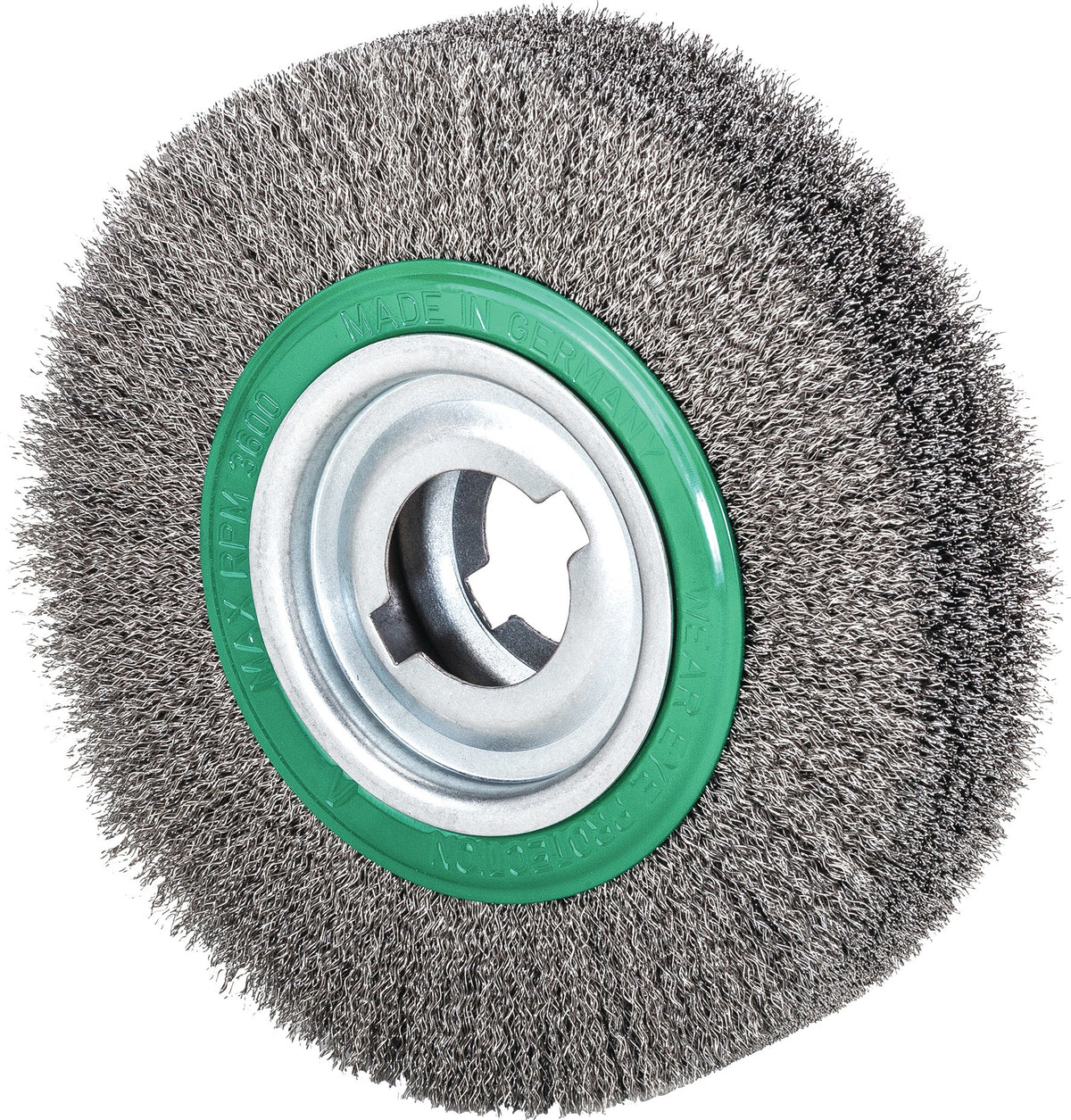 LESSMANN Rundbürste 250 mm, Drahtstärke 0,35 mm, Stahl, 3600 min-¹, für Tischentgratmaschinen