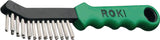 LESSMANN Drahtbürste ROKI® 225 mm 2-reihig, 0,35 mm Stahldraht, ergonomischer Griff