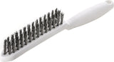 LESSMANN Drahtbürste 285 mm – 0,35 mm VA-Stahldraht gewellt, 3-reihig, lebensmittelecht