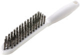 LESSMANN Drahtbürste 285 mm – 0,35 mm VA-Stahldraht gewellt, 3-reihig, lebensmittelecht