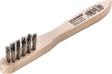 LESSMANN Zündkerzenbürste 150 mm, 3-reihig, VA-Stahldraht gewellt 0,15 mm