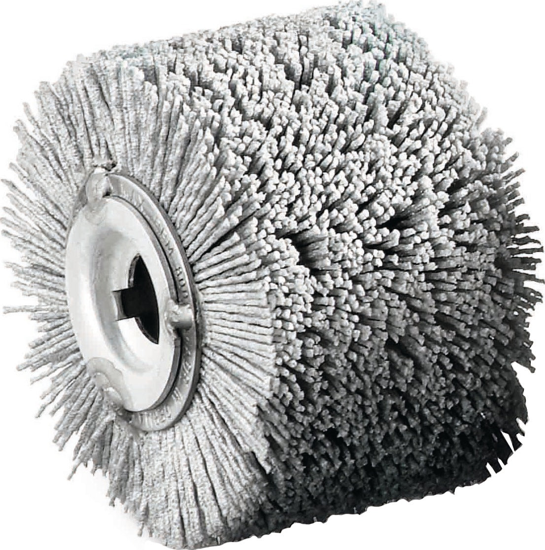 LESSMANN Satinierwalze VA-Stahldraht Ø100xB70mm 19,2mm – Polieren & Mattieren