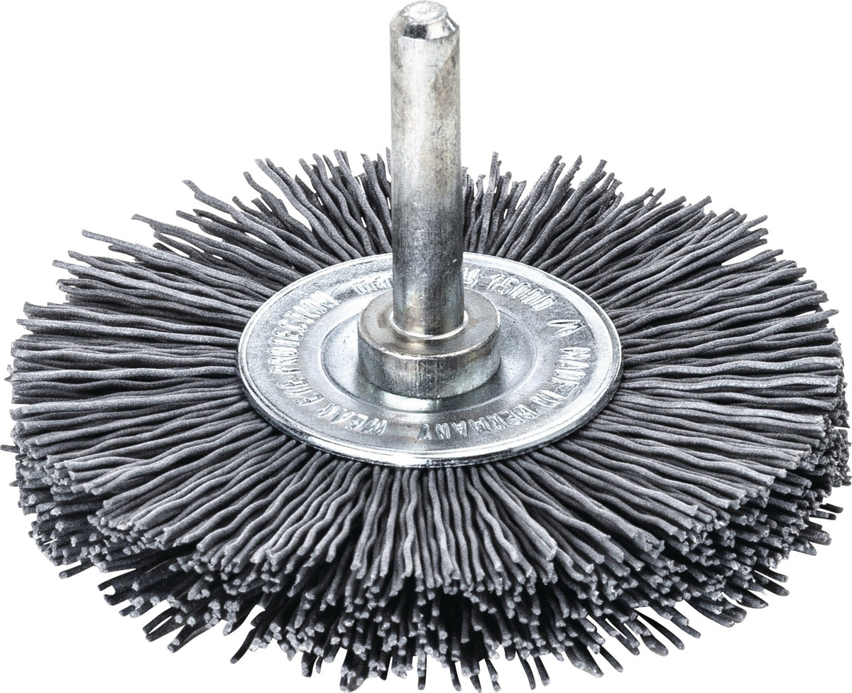 LESSMANN Rundbürste SRBK M14 35 mm SIC PA6 K80 – für Holz, INOX, Stahl, Aluminium