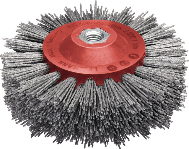 LESSMANN Rundbürste PP Schaft 6 mm SIC KK PA6.12 41,3 mm – 7-reihig, gewellt, 0,30 mm