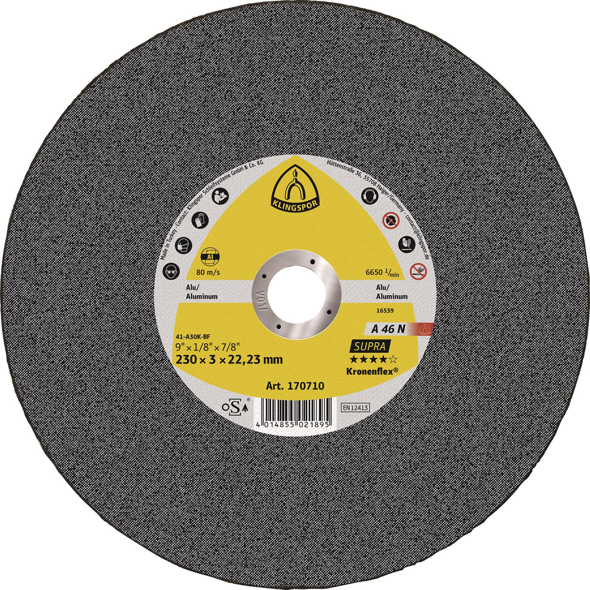 KLINGSPOR Trennscheibe A 46 N Supra Aluminium 125 x 2,5 mm