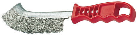 PROMAT Drahtbürste 265 mm, 1-reihig, 0,3 mm gewellter Draht, Kunststoffgriff