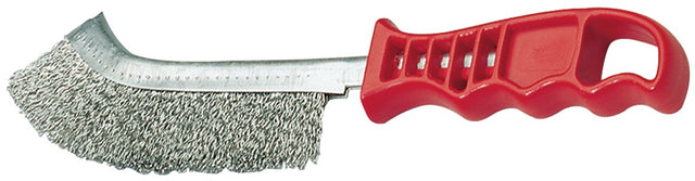 PROMAT Drahtbürste 265 mm, 1-reihig, 0,3 mm gewellter Draht, Kunststoffgriff