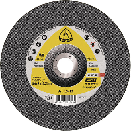 KLINGSPOR Schruppscheibe A 46 N Supra D115 x 6 mm für Aluminium