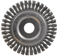 OSBORN Pipelinebürste 115 mm Ø, gezopfter Stahl-Draht 0,5 mm, 12500 min-¹, für Schweißnähte