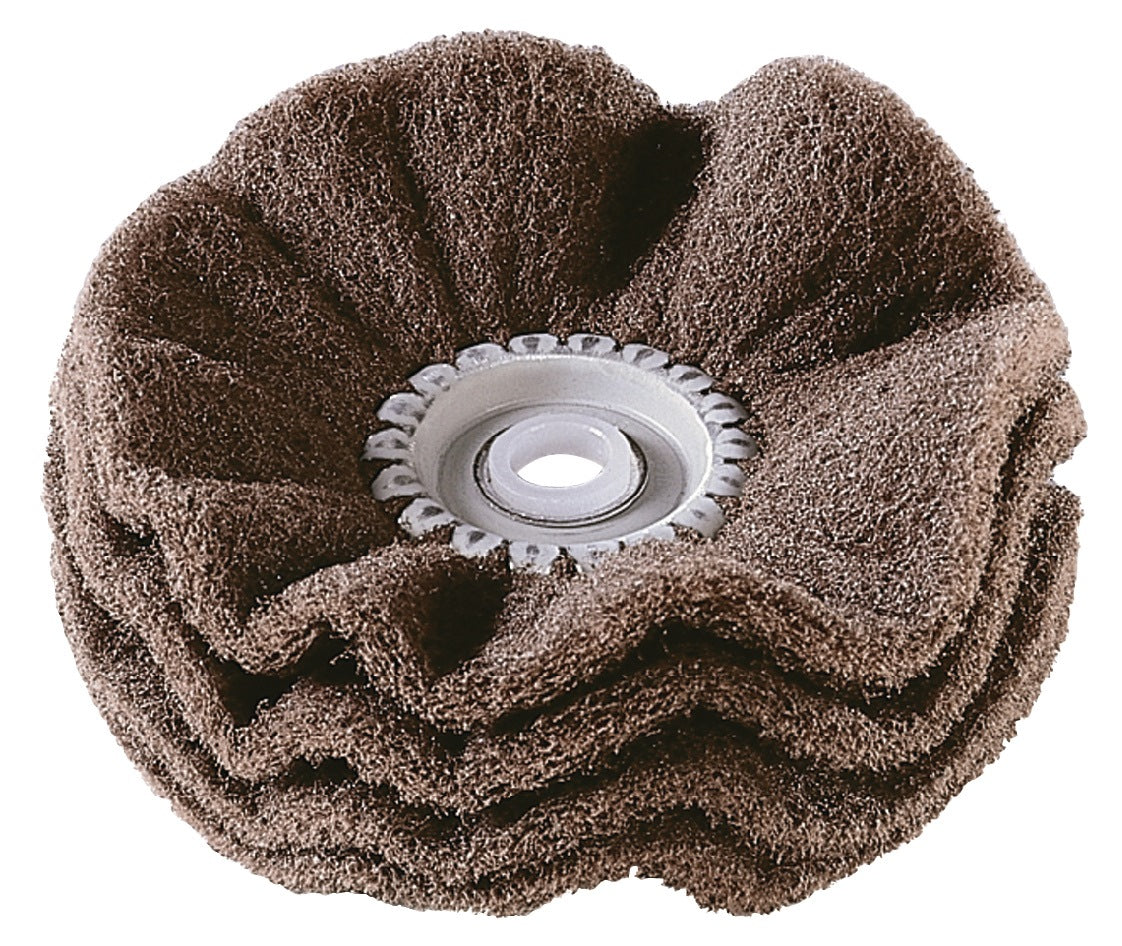OSBORN Satinierring LIPPRITE® Ø 100 mm, Bohrung 10 mm, mittel/4-lagig – für Stahl, Edelstahl, NE-Metalle