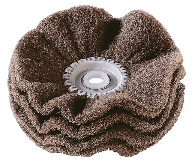 OSBORN Satinierring LIPPRITE® Ø 100 mm, Bohrung 10 mm, mittel/4-lagig – für Stahl, Edelstahl, NE-Metalle