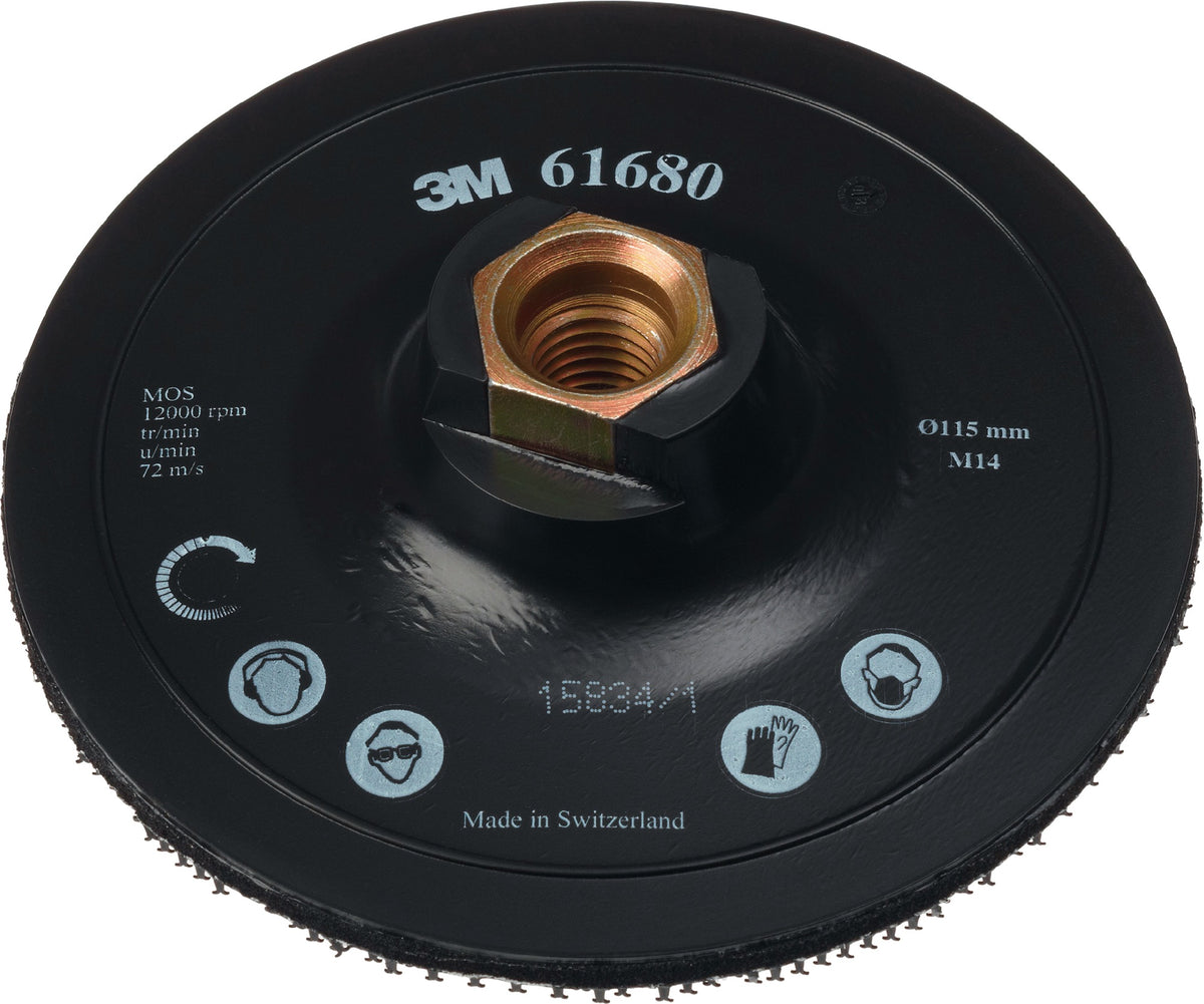 3M Stützteller Scotch-Brite DH-AC 115 mm M14 mit Zentrierung für Schleifvlies und Filzpolierscheiben