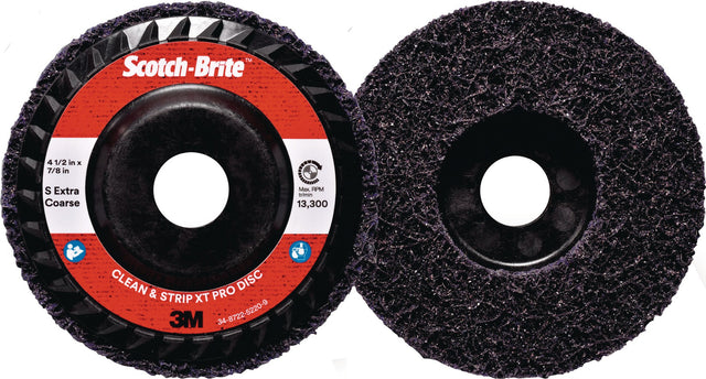 3M Grobreinigungsscheibe XT-RD PRO Ø115 mm S extra coarse, 10 Stück, Bohrung 22,23 mm