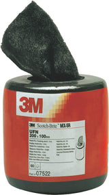 3M Schleifvliesrolle MX-SR 100 mm x 6 m very fine violett – Flexibles Universalvlies zum Mattieren und Reinigen