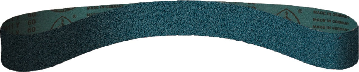 Schleifband CS 411 Y von KLINGSPOR – Zirkonkorund, 533 x 9 mm, Körnung 40
