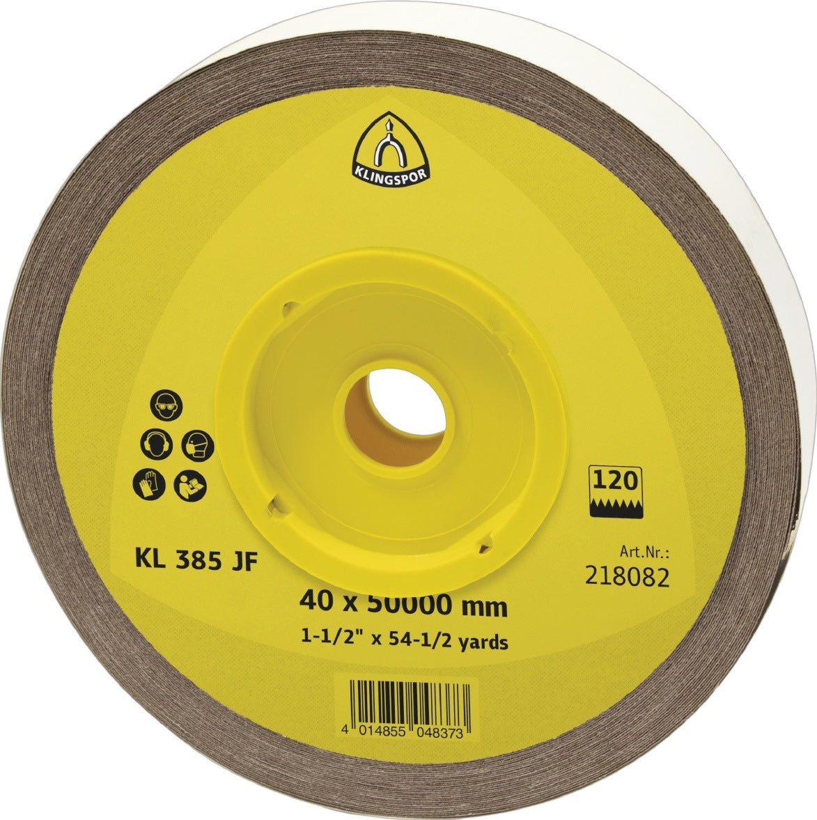 Klingspor Schleifgeweberolle KL 385 JF 40 mm K40 Korund für Metall