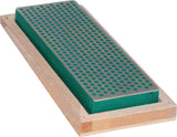 PROMAT Diamantabziehstein 150x50 mm – 45 Micron (mittel), blau, im Holzkasten
