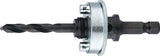 LENOX Aufnahmeschaft Quick-Change 6-KT 9,5 mm mit Zentrierbohrer für Lochsägen 32-210 mm